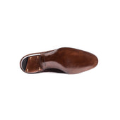 Lazy Man With Straight Toe Box Brogued