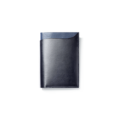 Double You Passport Cover[Black soft calfskin & navy blue boxcalf]