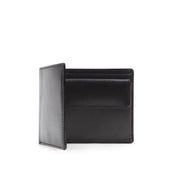 Four credit card wallet with coin purse – Ebony Black