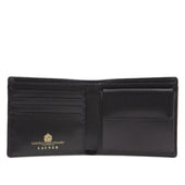 Four credit card wallet with coin purse – Ebony Black