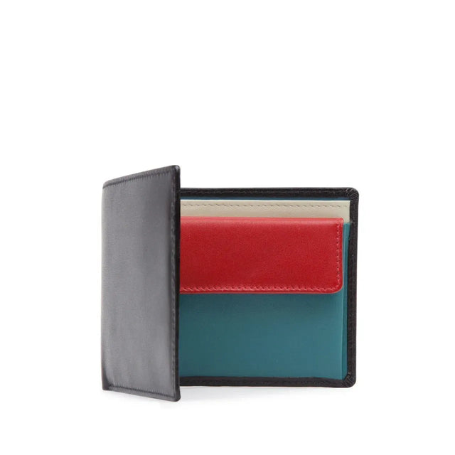 Four credit card wallet with coin purse – Multi-colour