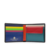 Four credit card wallet with coin purse – Multi-colour