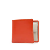 Four credit card wallet with coin purse – Tangerine / Bone White