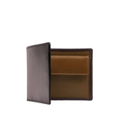 Four credit card wallet with coin purse – Cuban Brown / Tan
