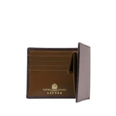 Four credit card wallet with coin purse – Cuban Brown / Tan