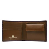 Four credit card wallet with coin purse – Cuban Brown / Tan