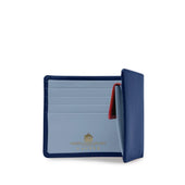 Four credit card wallet with coin purse – Royal Blue / Cloud Blue / Scarlet