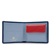 Four credit card wallet with coin purse – Royal Blue / Cloud Blue / Scarlet