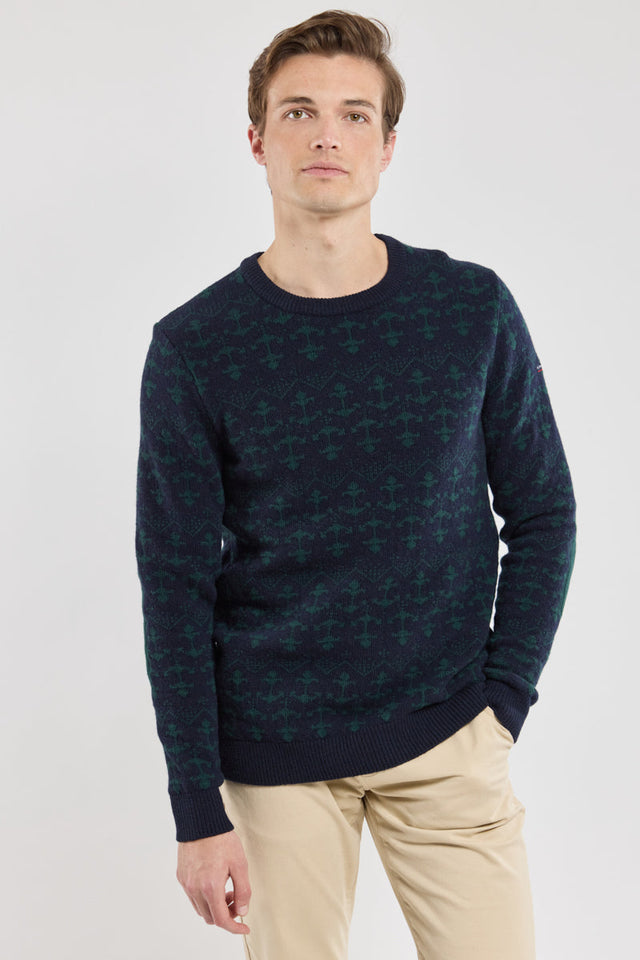 Pull avec coudières - laine