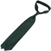 Floral Printed Silk Tie Hand Rolled