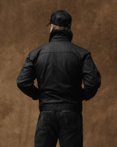 Tin Cloth Short Lined Cruiser Jacket - Black