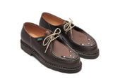 MICHAEL 1950/MARCHE MARRON-NUB GRINGO/TOILE EBENE