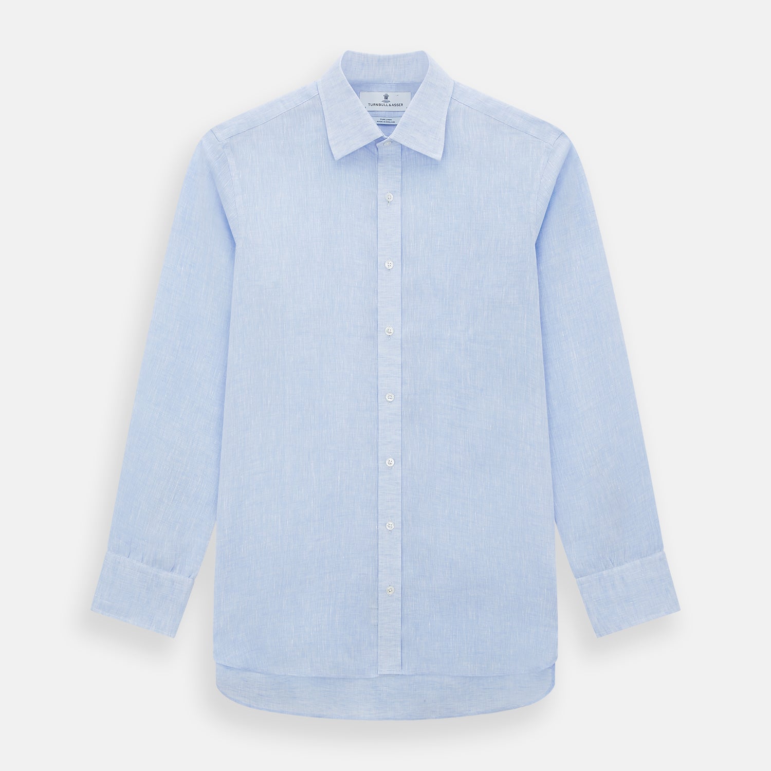 PALE BLUE LINEN MAYFAIR SHIRT