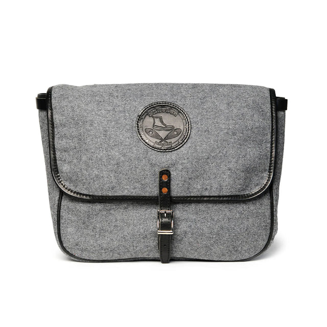 Mailman Bag - Grey Heather Wool — YUKETEN