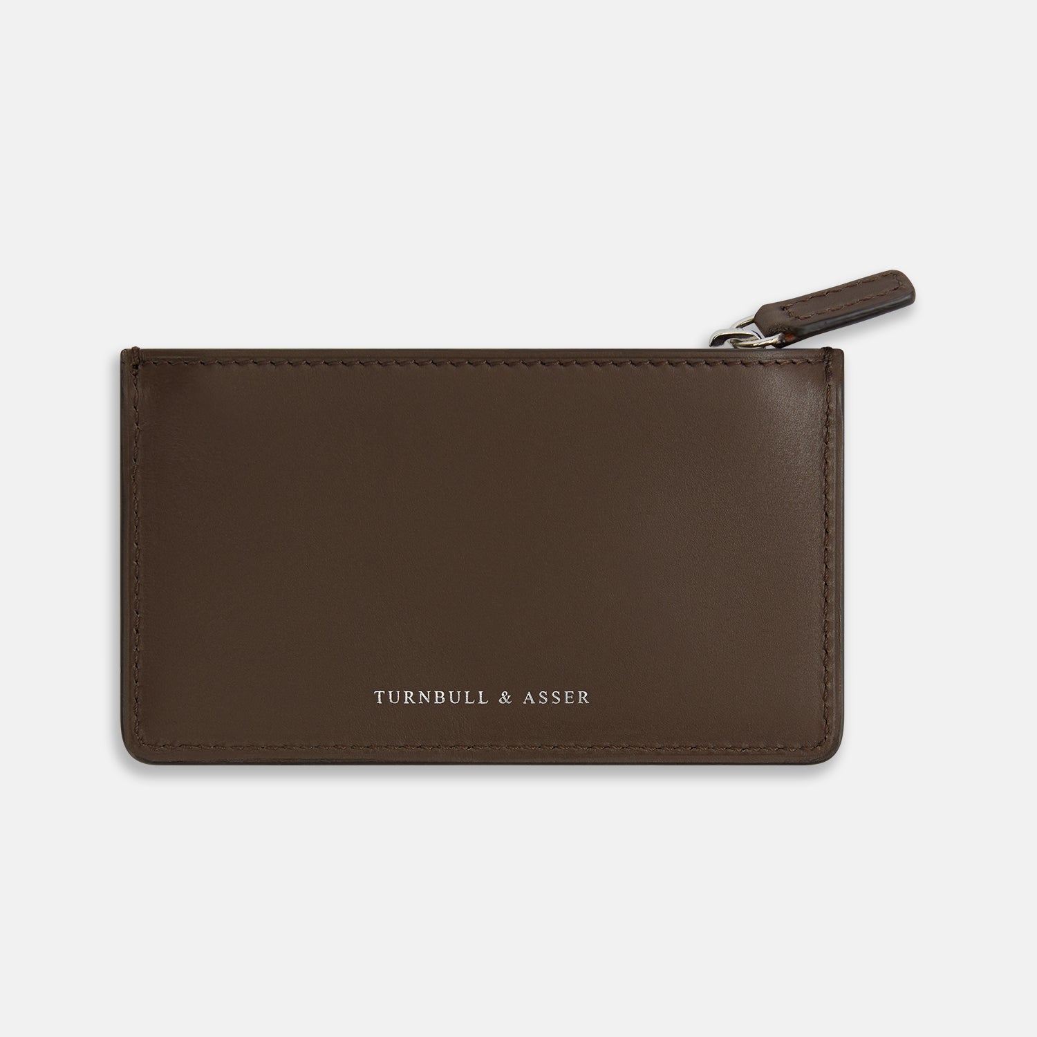 Dark Leather Zip Wallet
