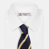And White Blazer Silk Tie