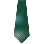 Floral Printed Silk Bespoke Tie Green