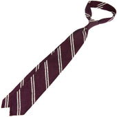 Double Bar Shantung Grenadine Tie Hand Rolled