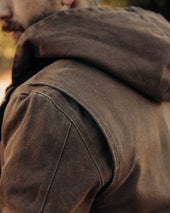 The Workhorse Hoodie In Aged Penny Chipped Canvas