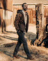 The Workhorse Hoodie In Aged Penny Chipped Canvas