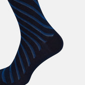 Diagonal Striped Long Socks