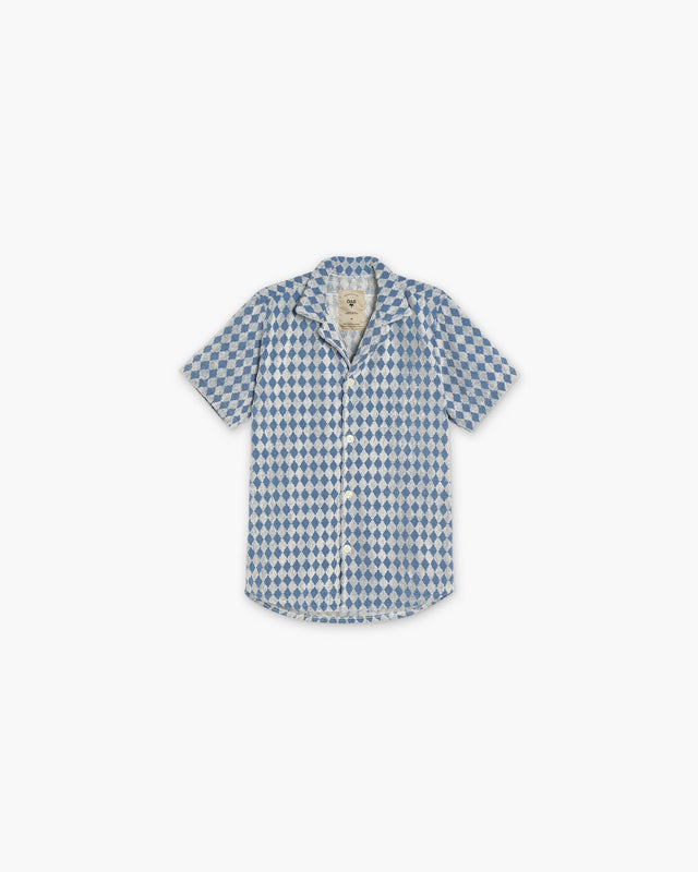 Navy Diamond Cuba Terry Shirt