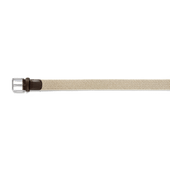 Elastic Belt [Beige braid & beige calf leather]