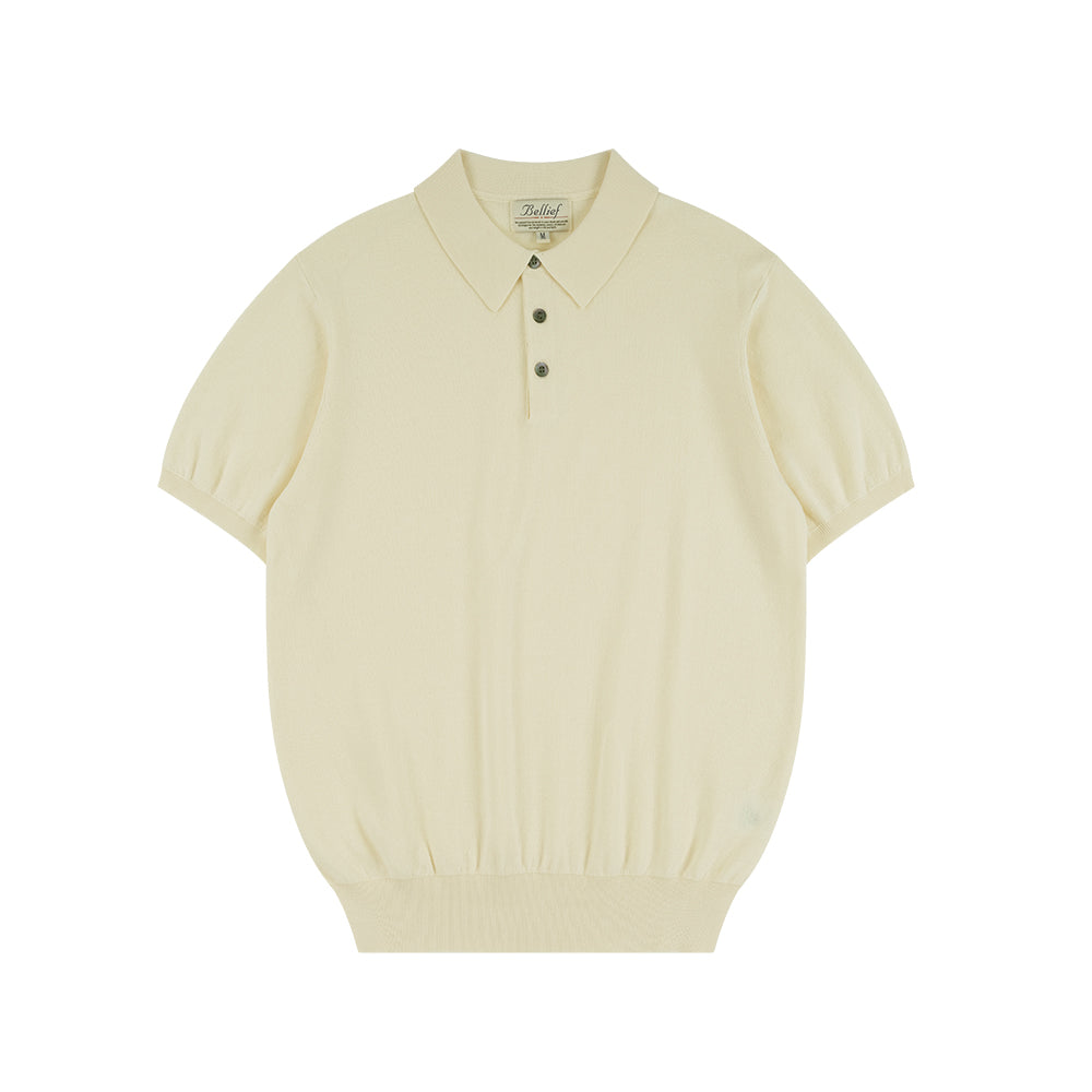 Essential Comfort Short Sleeve Polo Knit