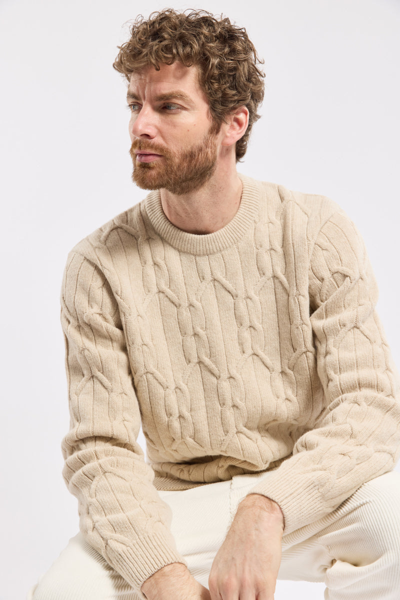 Pull Irlandais Heritage Laine