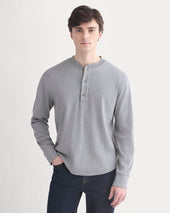 Vintage Rib Henley | Vintage Heather Grey
