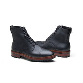 Dixon Cap Toe Derby Boot Pullup Hand Welted Stout Boots