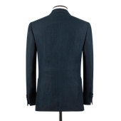 Single Breasted Notch Lapel Jacket In Linen