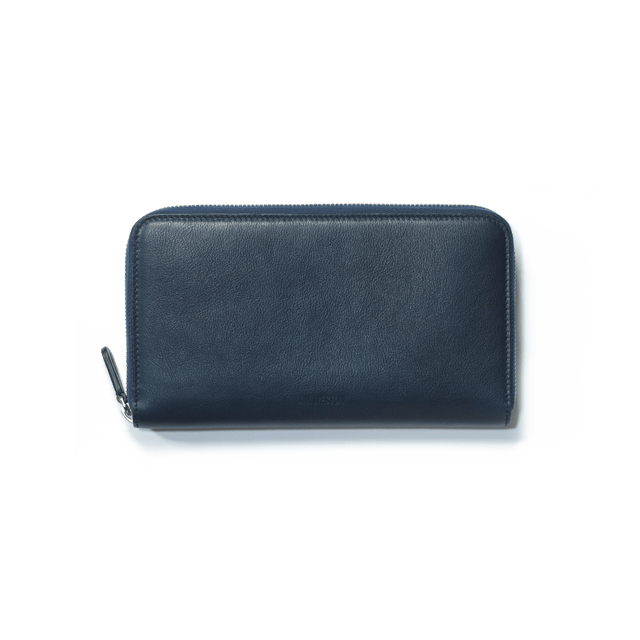 Double You Long Wallet[Navy Soft Calfskin]