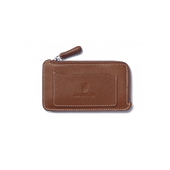 Double You Zipped Card holder [Tan fulled calfskin]