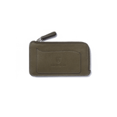 Double You Zipped Card holder [Green fulled calfskin]