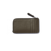 Double You Zipped Card holder [Green fulled calfskin]