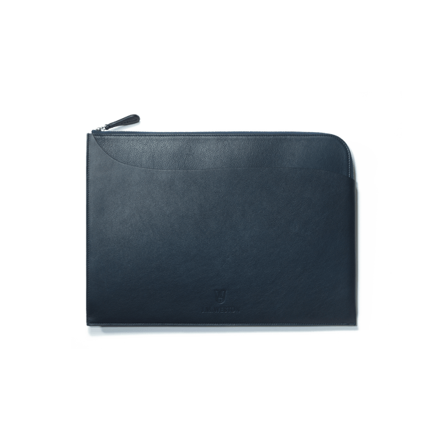 Double You Computer Case[Navy Soft Calfskin]