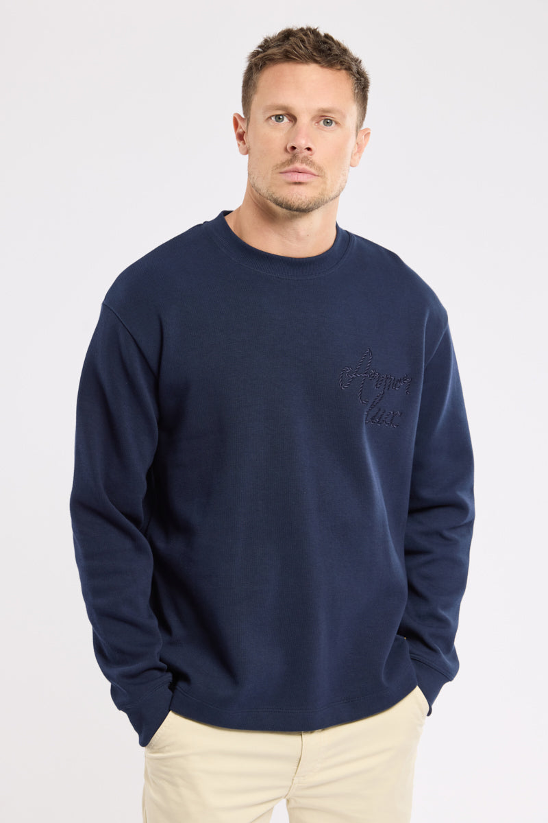 Sweat brodé Heritage - coton épais