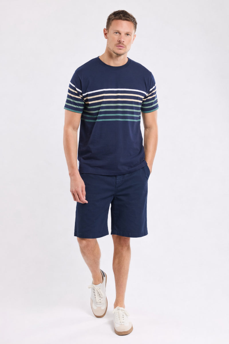 Bermuda taille élastique - coton