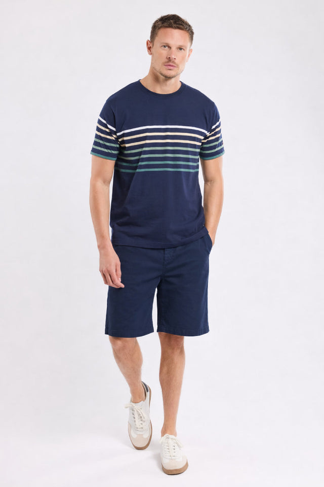 Bermuda taille élastique - coton