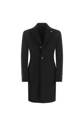 Cappotto monopetto nero