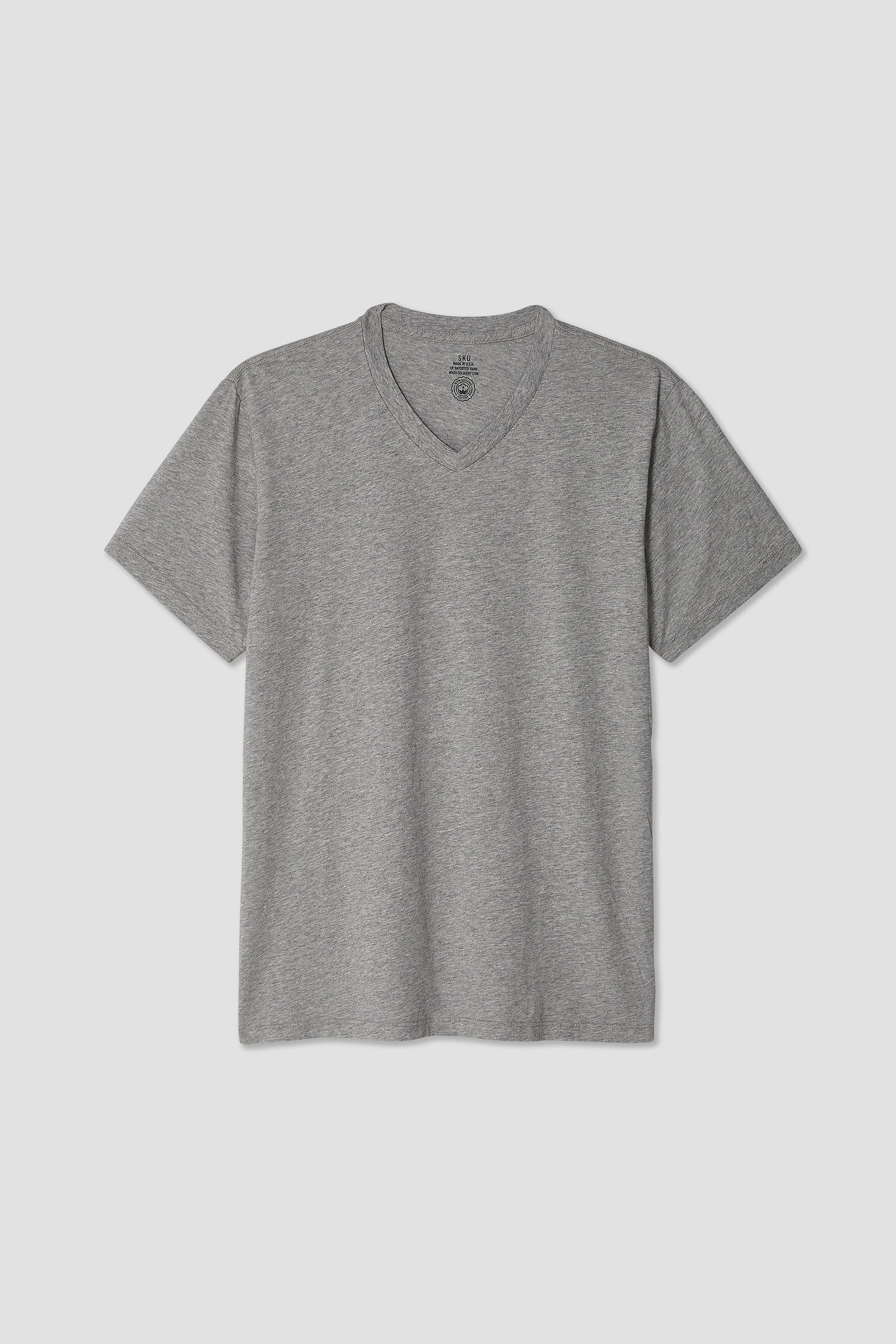 Organic Heather V-Neck Tee