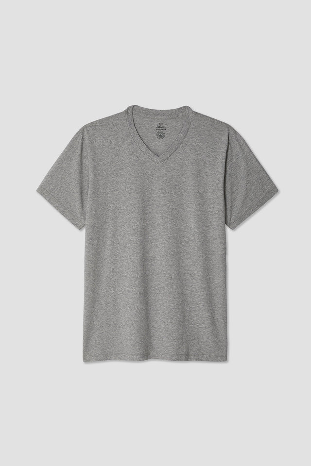 Organic Heather V-Neck Tee