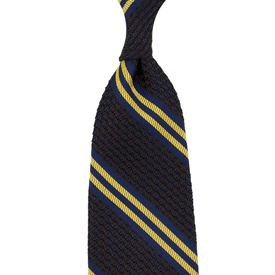 Striped Grossa Grenadine Silk Tie