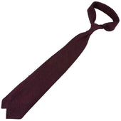 Plain Shantung Grossa Grenadine Silk Tie