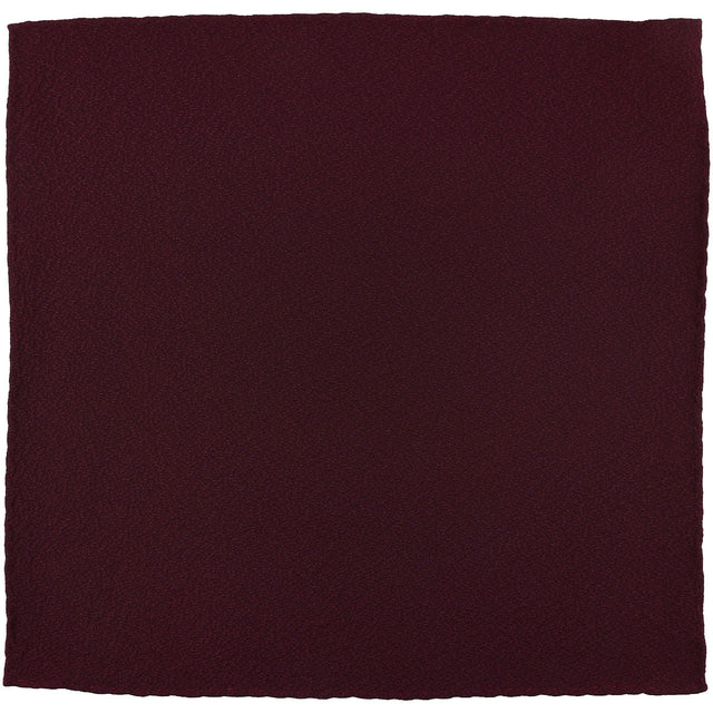 Vintage Kimono Silk Pocket Square - Burgundy