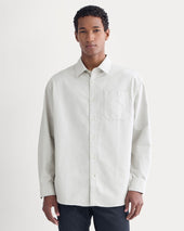 Oversized Oxford Shirt | Grey