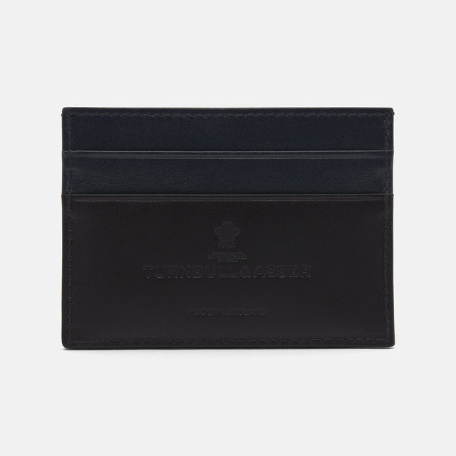 BLACK LEATHER CARD HOLDER