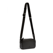 Double You Shoulder bag [Black soft calfskin]