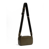 Double You Shoulder bag [Green soft calfskin]
